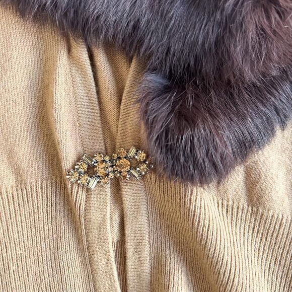 Design History Fur Trim Cardigan - Picture 6 of 8